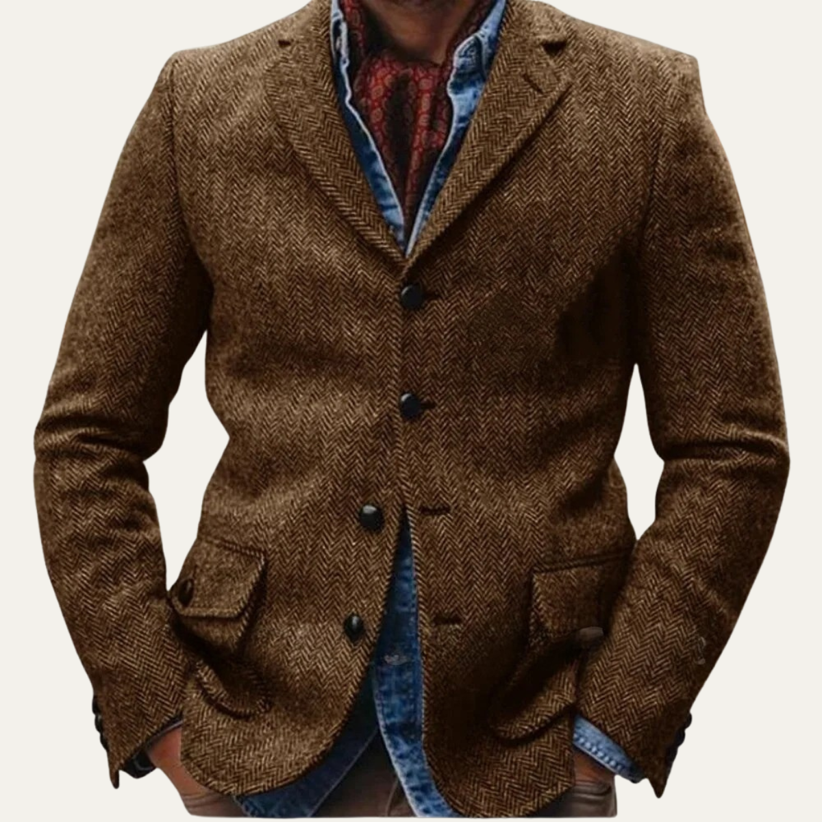 Men's Tweed Blazer | Classic Elegance, Professional Style