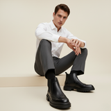 Men's Chelsea Boots | Smart Brogue Leather, All Season Comfort