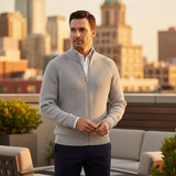 Men's Merino Wool Zip Up Cardigan | Premium Comfort, Timeless Elegance