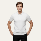 Men's Short Sleeve Zip Polo | Premium Comfort & Refined Style