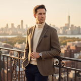 Men's Herringbone Wool Blazer | Classic Professional Style