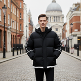 London Men's Waterproof Puffer Jacket | Luxury Winter Warmth & Urban Style
