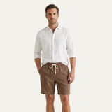 Men's Linen Drawstring Shorts | Comfortable Summer Style