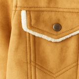 Men's Fleece Lined Suede Leather Jacket | Ultimate Winter Warmth & Classic Style