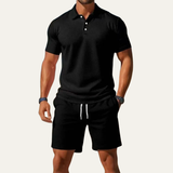 Men's Summer Polo Shirt and Shorts Set | Casual Comfort Style