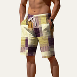 Men's Drawstring Summer Shorts | Casual Comfort, Checked Style