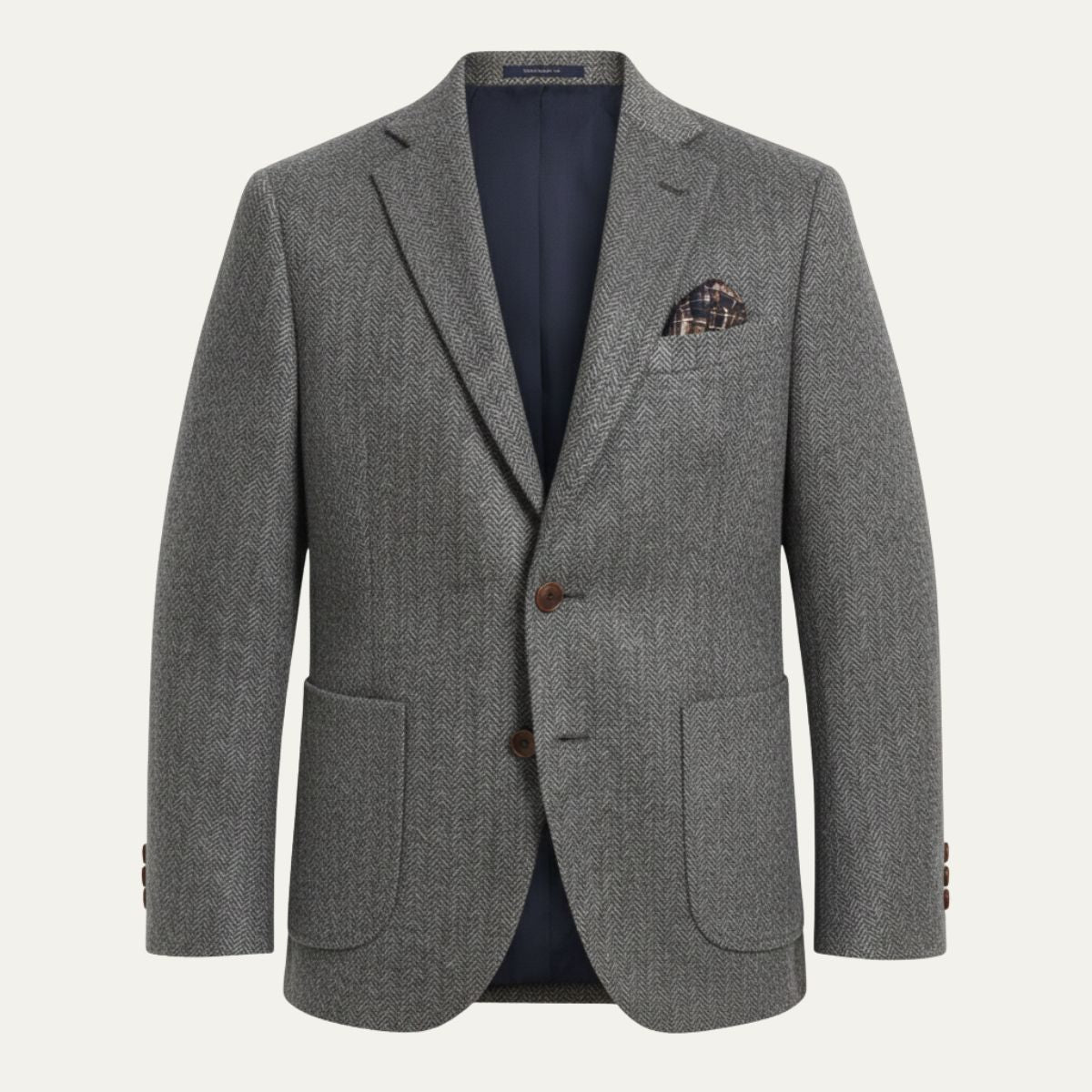 Men's Herringbone Wool Blazer | Classic Professional Style