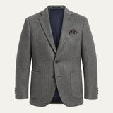 Men's Herringbone Wool Blazer | Classic Professional Style