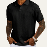Men's Textured Button Up Polo | Casual Summer Style