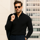Men's Quarter Zip Sweater | Premium Merino Wool Comfort