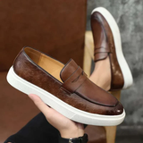 Men's Leather Loafer Sneakers | Premium Comfort, Versatile Style