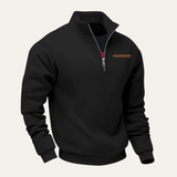 Men's Warm Stand Collar Half Zip Sweater | Cozy Comfort, Modern Style
