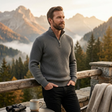 Men's Half Zip Merino Wool Sweater | Premium Comfort, Classic Style