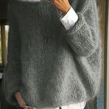Women's Crew Neck Jumper – Relaxed Fit Everyday Knitted Top
