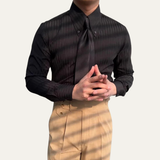 Men's Vintage Button Up Shirt | Classic Turn Down Collar Style
