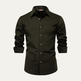 Men's Cotton Corduroy Shirt | Business Casual Comfort