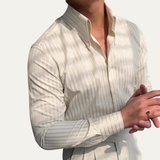 Men's Vintage Button Up Shirt | Classic Turn Down Collar Style