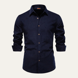Men's Cotton Corduroy Shirt | Business Casual Comfort