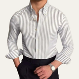 Men's Retro Button Down Striped Shirt | Classic Vintage Style