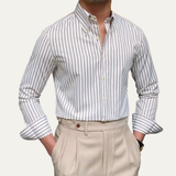 Men's Retro Button Down Striped Shirt | Classic Vintage Style