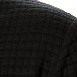 Men's Textured Zip-Up Bomber Jacket - Stand-Collar Ribbed Trim