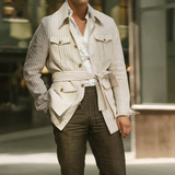 Men's Lightweight Striped Linen Shirt | Breezy Comfort, Effortless Style