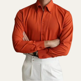 Men's Slim Fit Dress Shirt | Elegant Pointed Collar Style