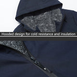 Men's Winter Hooded Jacket – Zip Front Casual Everyday Layer