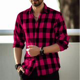 Men's Plaid Button-Up Shirt | Trendy Summer Style