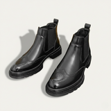 Men's Chelsea Boots | Smart Brogue Leather, All Season Comfort