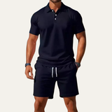 Men's Summer Polo Shirt and Shorts Set | Casual Comfort Style