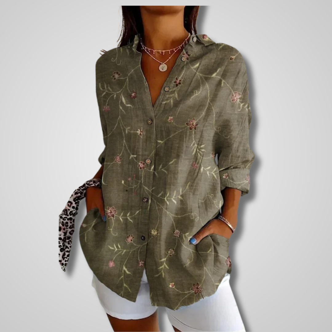 Women's Vintage Floral Blouse | Romantic Elegance & Timeless Style