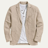 Cotton Summer Blazer Men | Breathable Wedding Guest Style