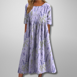 Floral Midi Dress | Relaxed Fit for Effortless Style