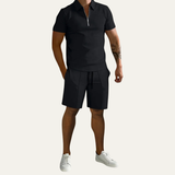 Men's Polo Shirt and Shorts Set | Summer Casual Comfort