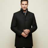 Men's Wool Trench Coat | Smart Casual Elegance