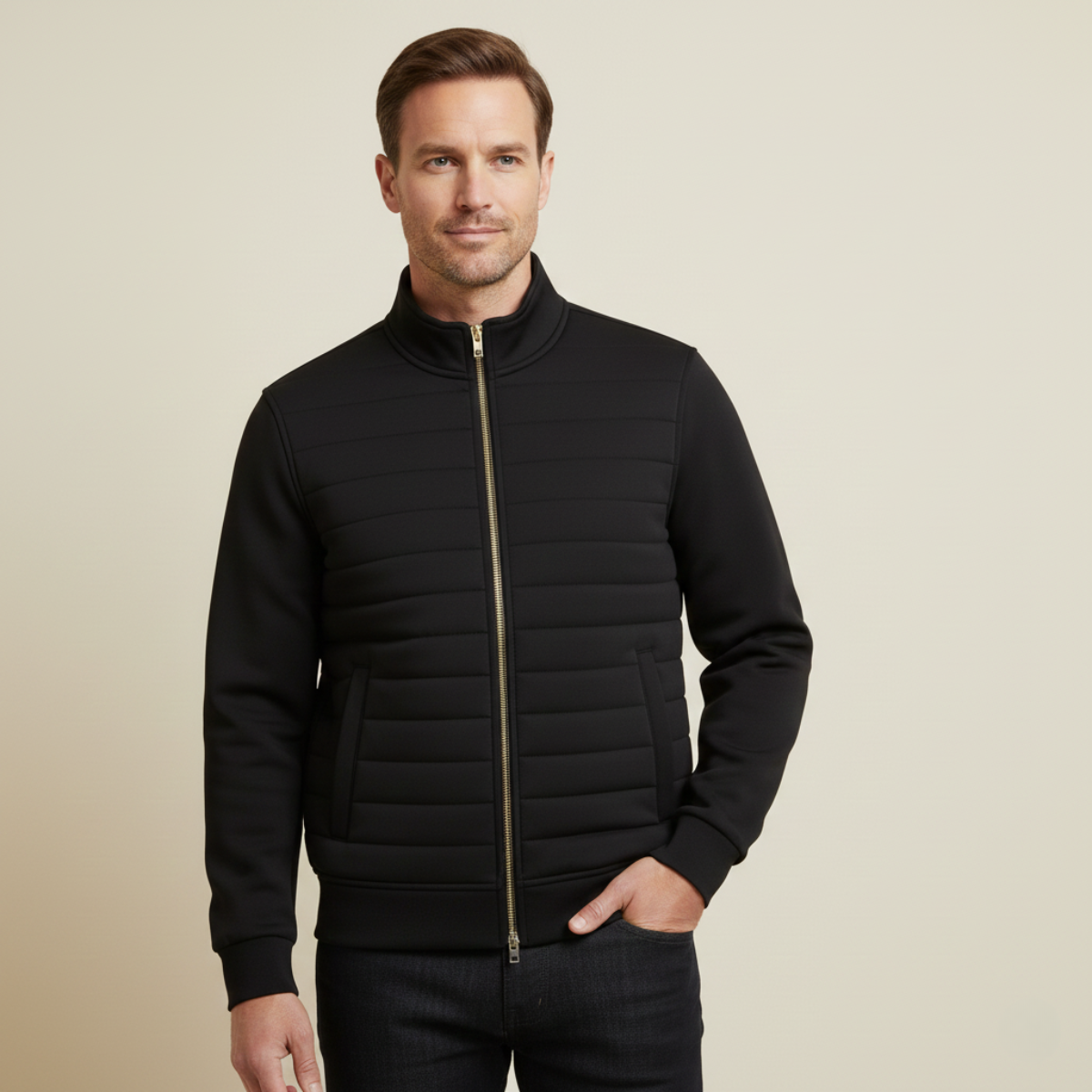Men's Quilted Puffer Jacket | Lightweight Warmth, Timeless Style