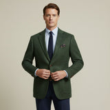 Men's Herringbone Wool Blazer | Classic Professional Style