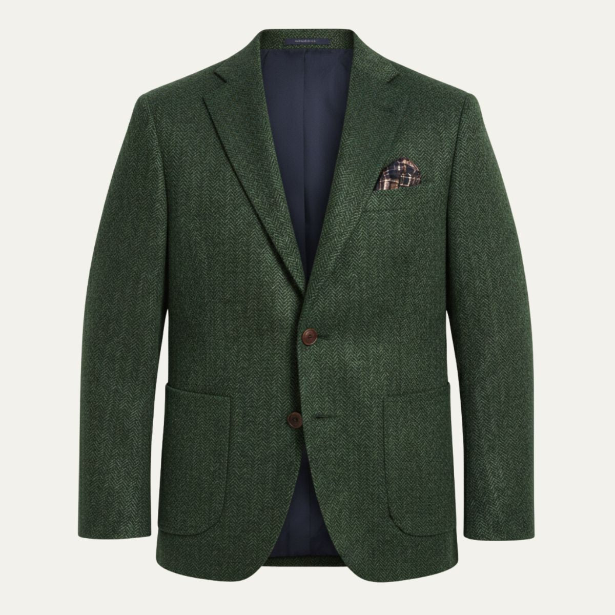 Men's Herringbone Wool Blazer | Classic Professional Style