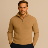 Men's Quarter Zip Sweater | Premium Merino Wool Comfort