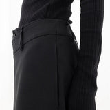 Baggy Trousers with Asymmetric Waistband | Relaxed Fit, Modern Style