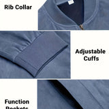 Men's Lightweight Zip-Up Jacket - Everyday Casual Layer