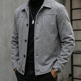 Men's Tailored Everyday Jacket - Button-Front Casual Layer