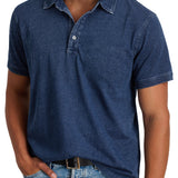 Men's Classic Polo Shirt – Refined Fit Short Sleeve Casual Top