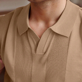 Men's Short Sleeve Knitted Polo Shirt | Casual Comfort & Trendy Style