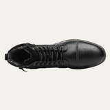 Men's Vintage Leather Ankle Boots | Classic Combat Style & All-Day Comfort