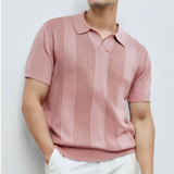 Men's Knitted Polo Shirt | Breathable Comfort, Timeless Style