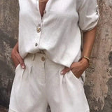 Women's Two Piece Shorts Set | Lightweight Comfort for Summer Days