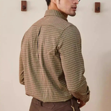 Men's Vintage Checkered Dress Shirt | Classic Comfort & Timeless Style