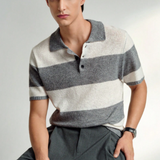 Men's Knitted Polo Shirt | Breathable Comfort, Timeless Style
